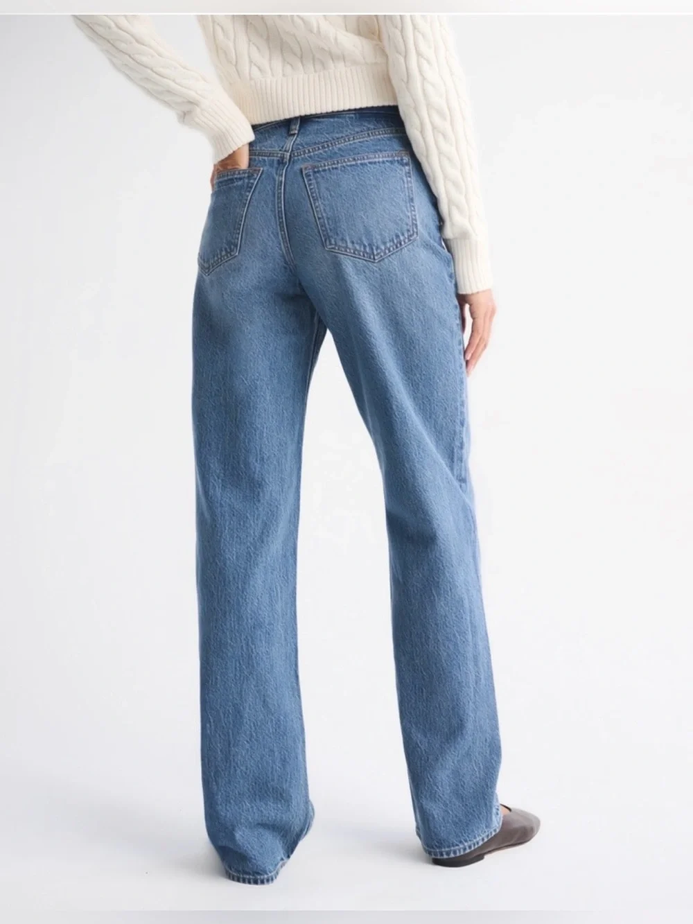 Abercrombie ‘The Loose High Rise’ Jeans Medium Blue